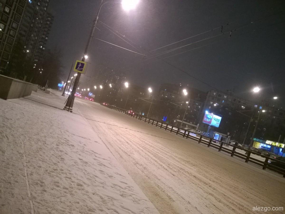 зима в москве